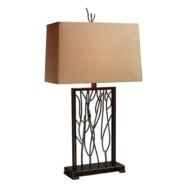Belvior Park Table Lamp In Aria Bronze And Iron