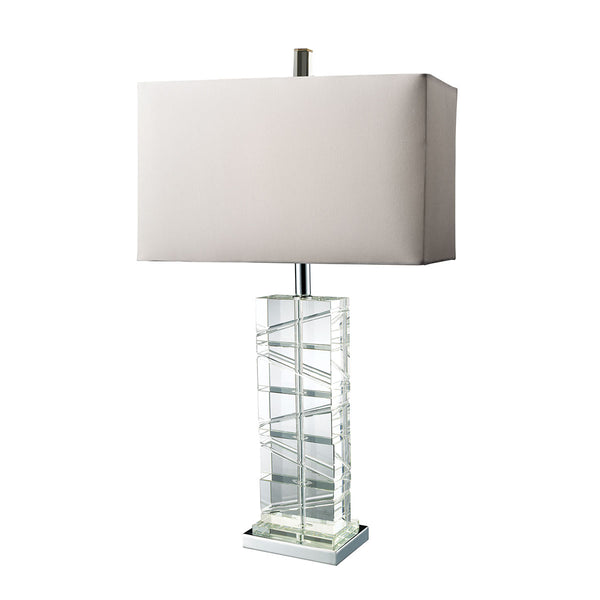 Avalon Table Lamp In Clear Crystal And Chrome