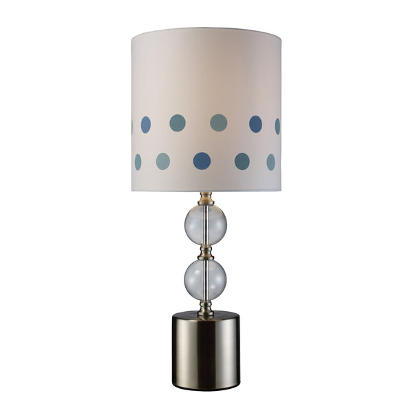 Fairfield Table Lamp In Chrome And Clear Glass