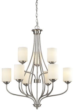 Z-Lite Cardinal 9 Light Chandelier 434-9-BN