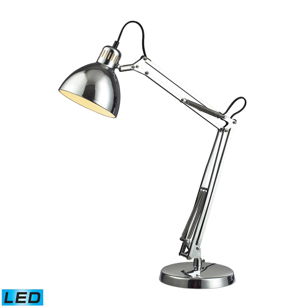 Ingelside LED Desk Lamp In Chrome With Chrome Shade
