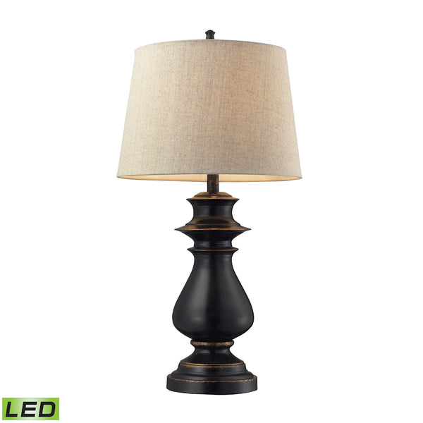 Northdell Metal LED Table Lamp In Dark Bronze