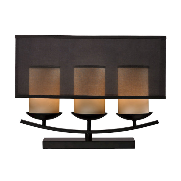 Bakersfield 3 Light Candle Lamp In Bronze Paint Finish