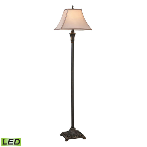 Trump Home Woodbury LED Floor Lamp in Brown