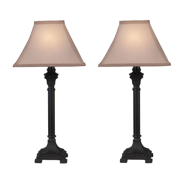 Trump Home Woodbury Table Lamps in Brown - Set of 2