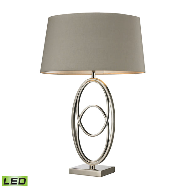 Hanoverville LED Table Lamp in Polished Nickel