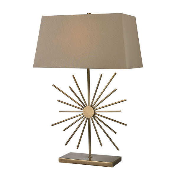 Springtown Table Lamp In Antique Brass