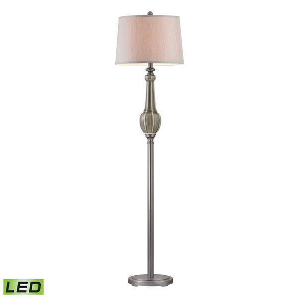 Sailsbury LED Floor Lamp in Georgia Grey Glaze