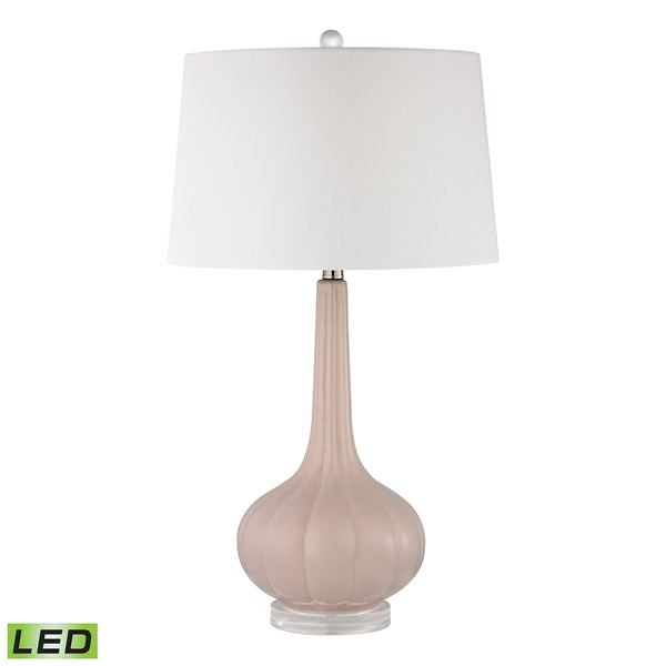 Abbey Lane Ceramic LED Table Lamp in Pastel Pink