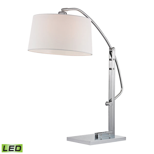 Assissi Adjustable LED Table Lamp in Polished Nickel