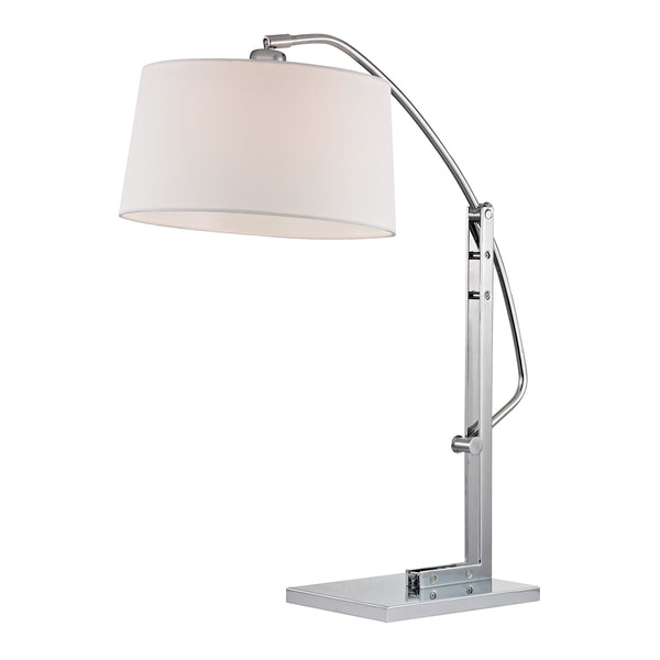 Assissi Adjustable Table Lamp in Polished Nickel