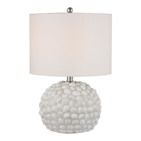 Southend Table Lamp In White Shell