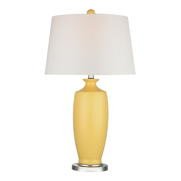 Halisham Ceramic Table Lamp in Sunshine Yellow