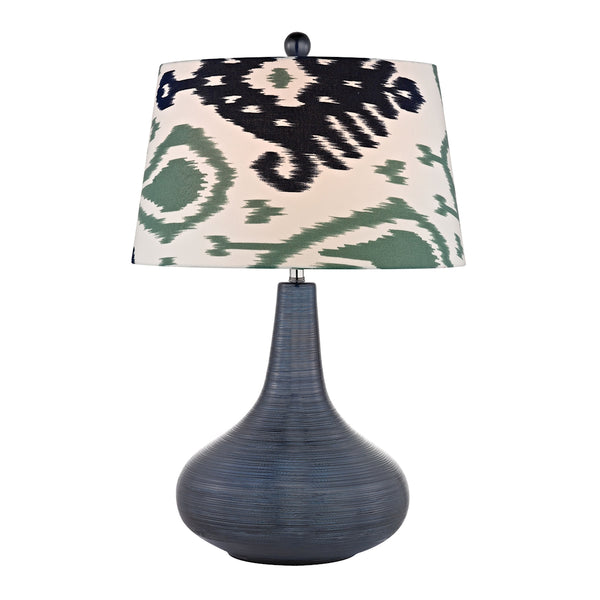 Penarth Ceramic Table Lamp in Navy Blue