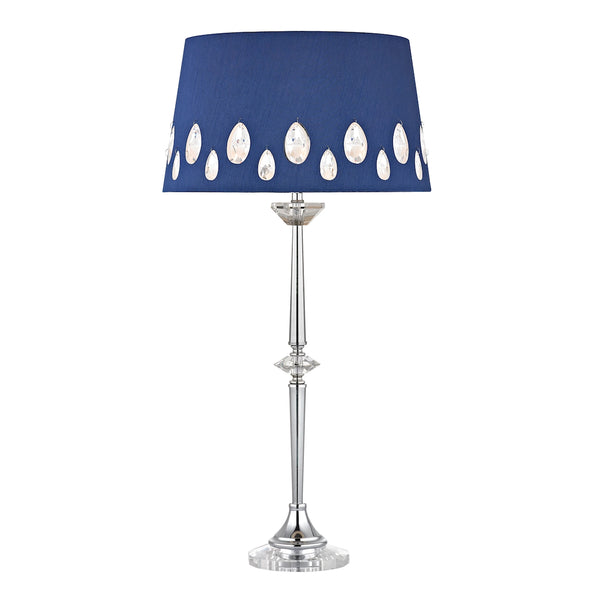 Telford Buffet Lamp In Chrome With Laser Cut Shade