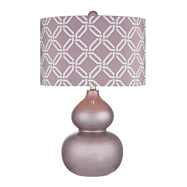 Ivybridge Ceramic Table Lamp in Lilac Luster