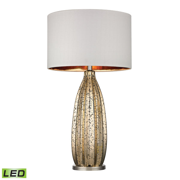 Pennistone Antique Gold Mercury LED Table Lamp in Polished Nickel