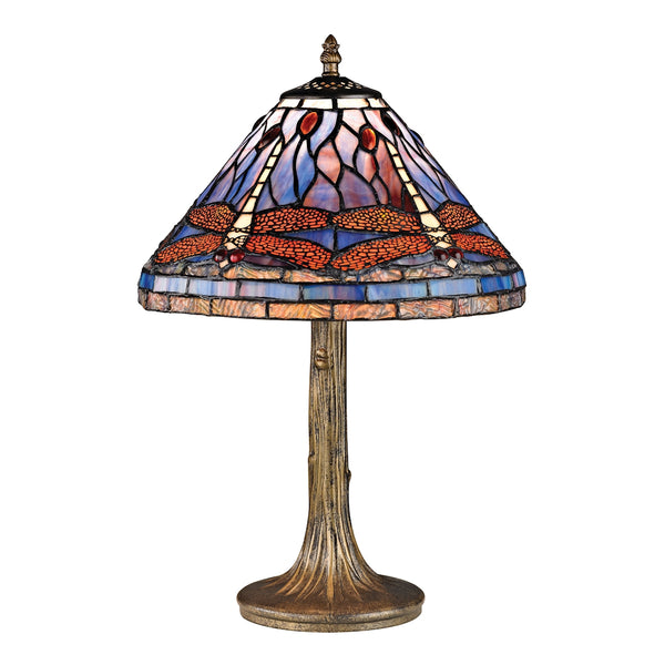 Dragonfly Tiffany Glass Table Lamp