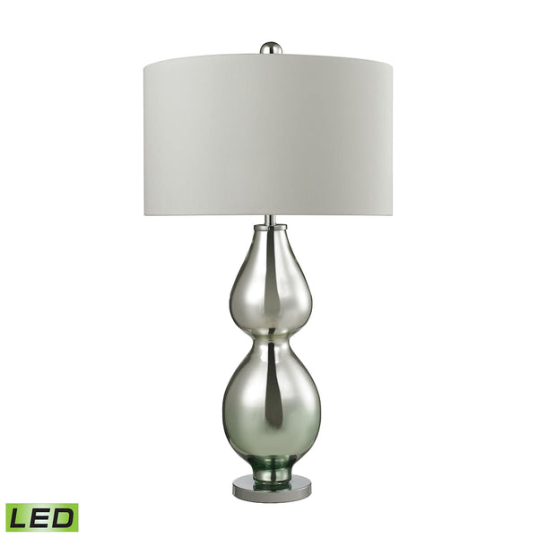 Double Gourd LED Table Lamp in Light Green Mercury
