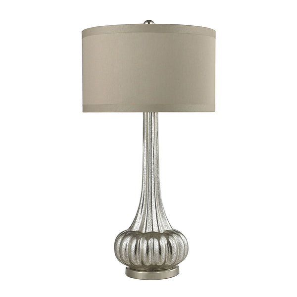 Trump Home Stem Neck Table Lamp In Antique Mercury Glass