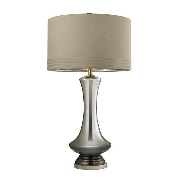 Tie Dye Table Lamp in Silver Mercury and Bronze