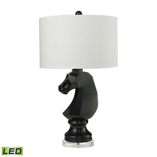 Dark Knight LED Table Lamp in Gloss Black