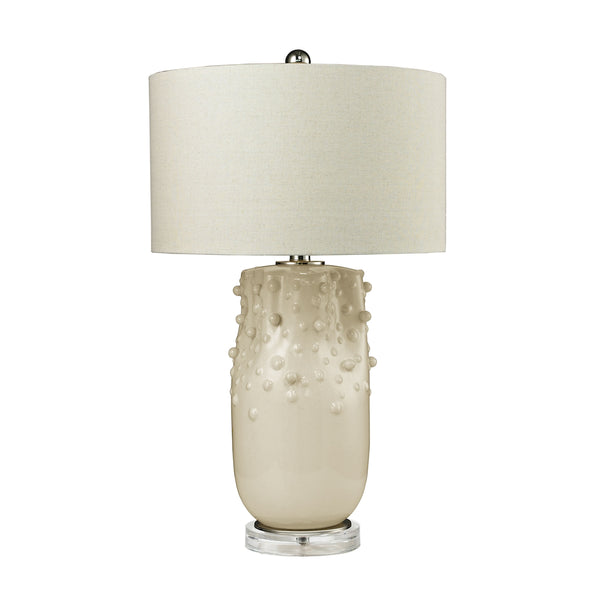 Modern Organics Table Lamp in Ivory Glaze