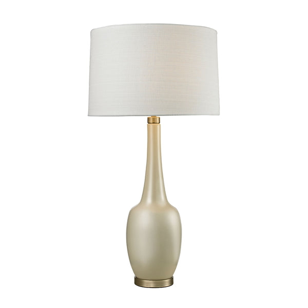 Modern Vase Ceramic Table Lamp in Cream