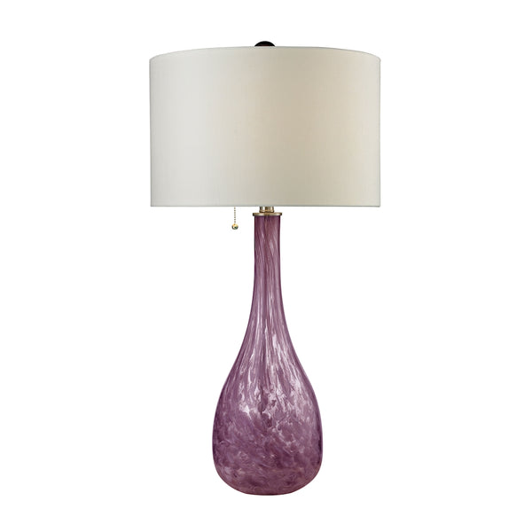 Blown Glass Table Lamp in Radiant Orchid