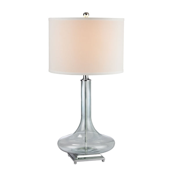 Discus Glass Table Lamp in Translucent Light Green