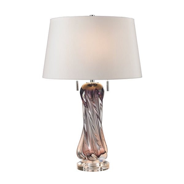 Vergato Free Blown Glass Table Lamp in Purple