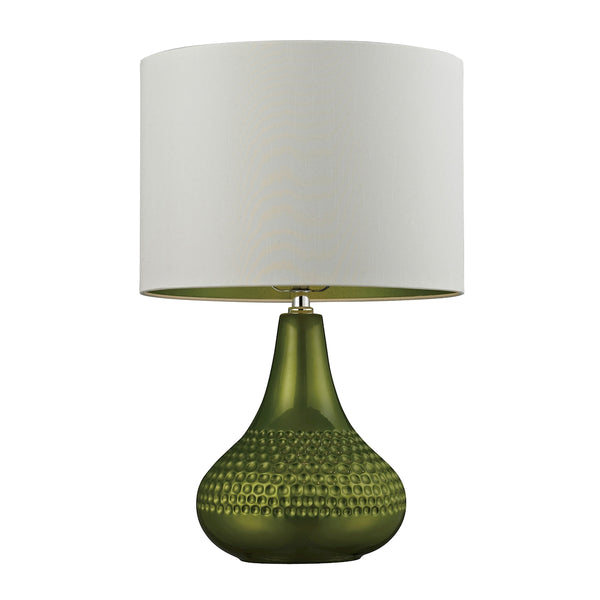Ceramic Table Lamp in Bright Green