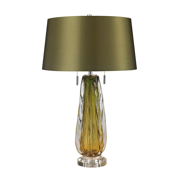 Modena Free Blown Glass Table Lamp in Green