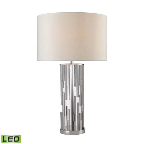 Trump Home Livornio Clear Glass LED Table Lamp in Polished Nickel