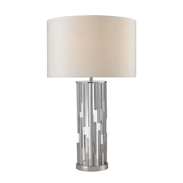 Trump Home Livornio Clear Glass Table Lamp in Polished Nickel