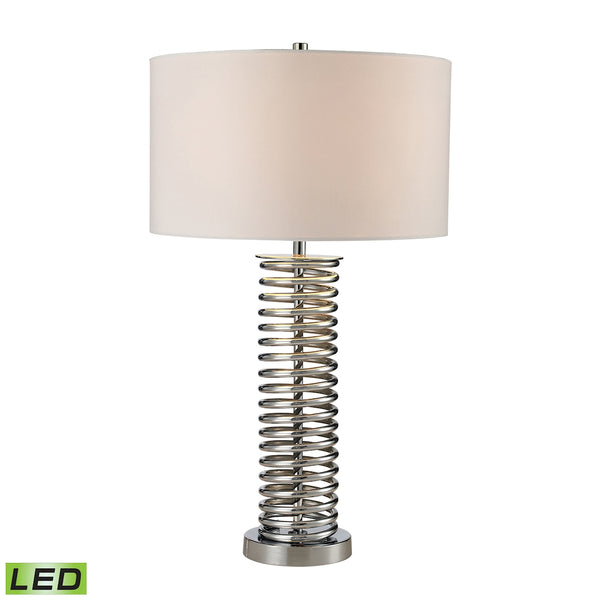 Trump Home Enroscado Coiled LED Table Lamp in Polished Chrome