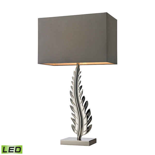 Oak Cliff Solid Brass LED Table Lamp in Polished Chrome