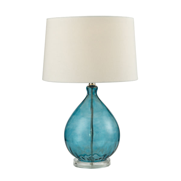 Wayfarer Glass Table Lamp in Teal