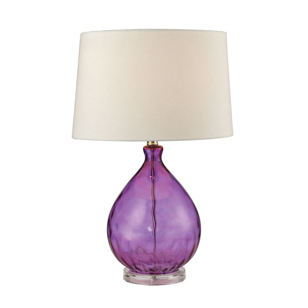 Wayfarer Glass Table Lamp in Purple