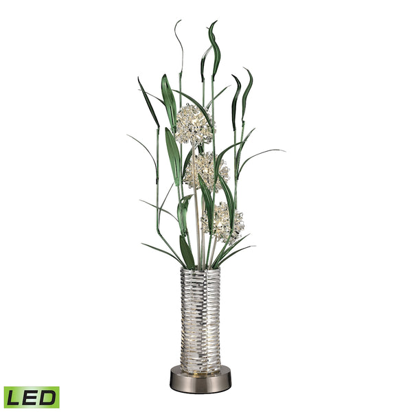 Windbear Contemporary Floral Display Floor Lamp In Silver