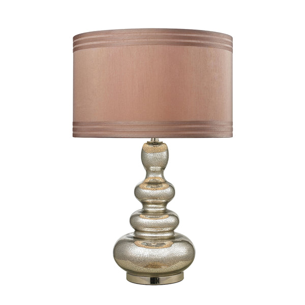 Trump Home Glass Gourd Table Lamp In Antique Mercury