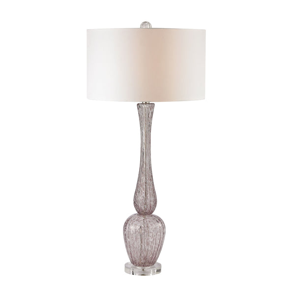 Swirl Glass Table Lamp in Radiant OrChid Glass
