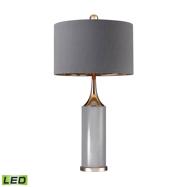 Tall Gold Cone Neck LED Lamp