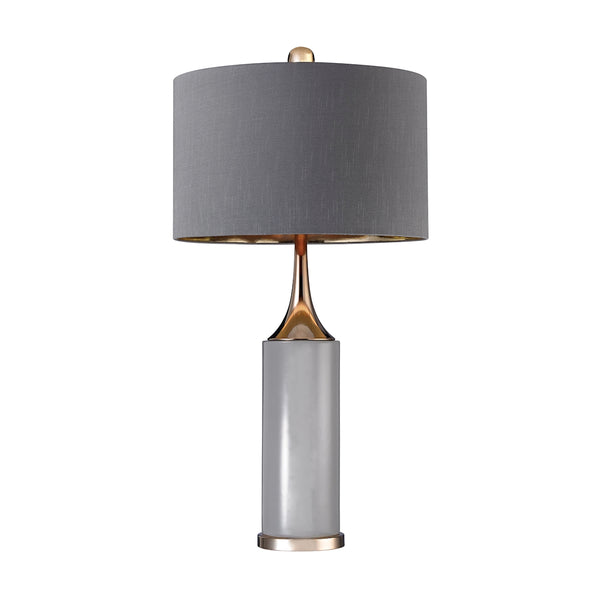 Tall Gold Cone Neck Lamp