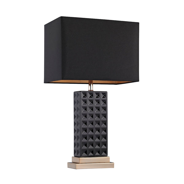Black Stud Ceramic Lamp