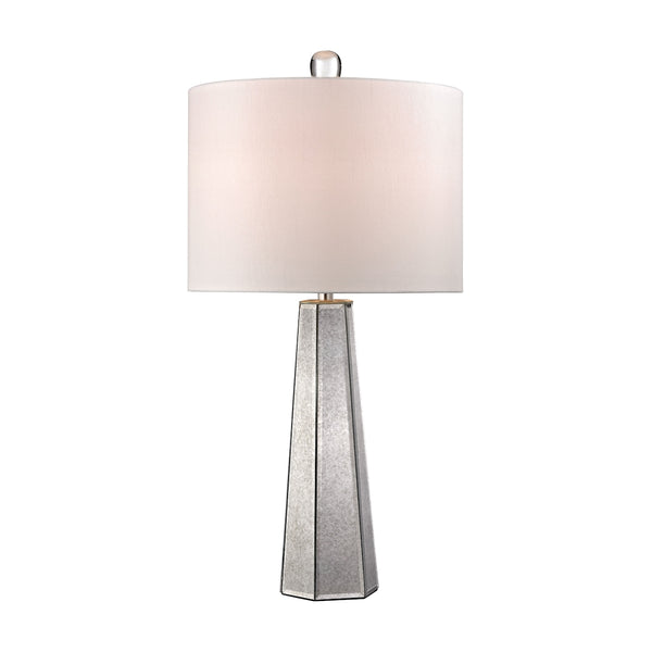 Hexagonal Mercury Glass Lamp
