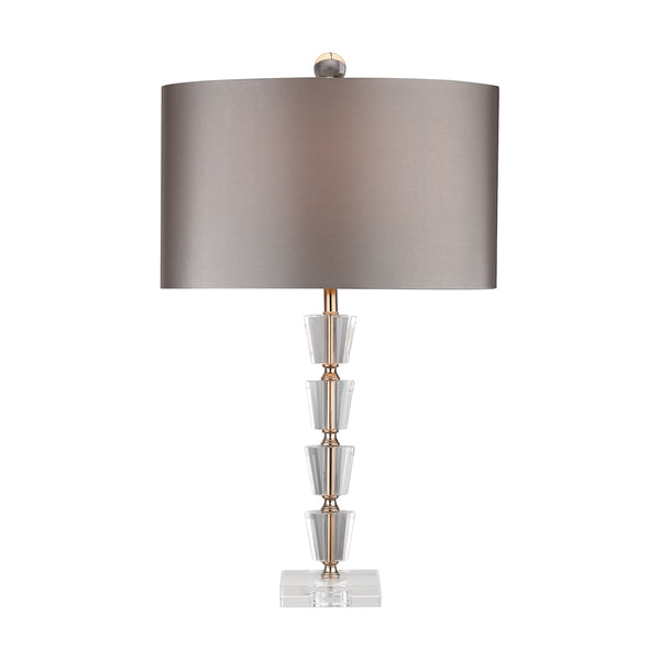 Stacked Crystal Bud Vase