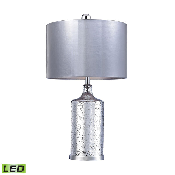 Silver Mercury LED Table Lamp With Metallic Shade