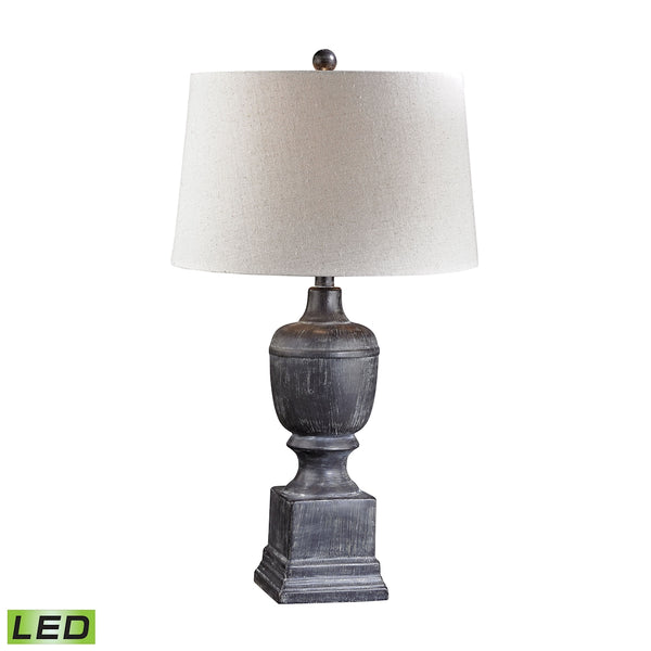 Black Ash Column LED Table Lamp