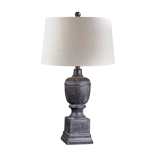 Black Ash Column Lamp